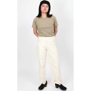 Gravel & Gold | Utility Cotton Twill Painter Pants Natural Size 3/12/14 Unisex